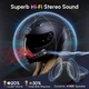 Мотогарнитура Moman RiderSound H4P, Bluetooth-гарнитура для шлема с FM радио, защита от воды IP65 - Б/У - изображение 6