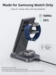 Беспроводная зарядка 3 в 1 для Samsung Galaxy S25 Ultra / S24 / Z Fold 6 / Z Flip 6 / Watch 7 / Buds Pro 2, Qi для - Б/У - изображение 7