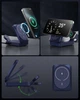Беспроводная зарядная станция MagSafe 3 в 1 Wireless Charging Station HX-W2? 15W для iPhone, Apple Watch, AirPods + - Б/У - изображение 3