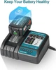 Зарядное устройство DC18RC для аккумуляторов типа Makita Li-ion 14.4V-18V и аналогов (Вилка UK) - Б/У - изображение 2