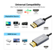 Кабель Benfei 4K DisplayPort - HDMI 90 см [алюмінієвий корпус, нейлонове плетіння] - Б/В - зображення 2