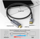 Кабель Benfei 4K DisplayPort - HDMI 90 см [алюмінієвий корпус, нейлонове плетіння] - Б/В - зображення 4