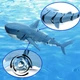 Акумуляторна акула на радіокеруванні Shark Z102, 400 mAh, 33 см, плаває у воді, радіус дії пульта - 20 м, блакитна - зображення 7