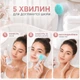 Щетка массажер для чистки двухсторонняя умывания лица BRS White-Blue - изображение 3