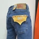 Джинсы Levi's 501 мужские прямые стрейч 36 голубые - изображение 4