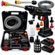 Аккумуляторная мойка высокого давления LEO TOOLS 36V (2 аккумулятора 5Ah, 30 бар, бесщеточная) в чемодане - изображение 1