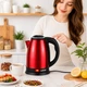Электрочайник A-PLUS 2.0 л Нержавейка (2134) Красный - изображение 4