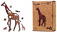 Puzzle drewniane PuzzleOK Eco Cętkowana żyrafa A3 102 elementy (4821993007328) - obraz 4