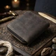 Кошелек мужской кожаный для карточек Vintage 14224 Коричневый - изображение 13