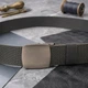 Ремень мужской тканевый Vintage leather-20597 110 см Серый - изображение 13