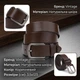 Ремень мужской из натуральной кожи Vintage leather-20726 123 см Коричневый - изображение 14