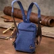 Сумка-рюкзак мужская тканевая 5.6 л Vintage leather-22165 Синяя - изображение 14