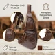 Сумка слинг через плечо мужская из натуральной кожи Vintage leather-22956 Коричневая - изображение 15