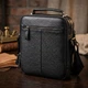Сумка планшет через плечо мужская из натуральная кожи Vintage leather-23034 Черная - изображение 15