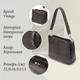 Сумка кросс боди через плечо женская из натуральная кожи Vintage leather-22979 Темно-коричневая - изображение 16