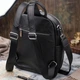 Сумка-рюкзак женская из натуральной кожи 9 л вмещает формат А4 Vintage leather-23060 Черный - изображение 14