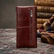 Кошелек женский кожаный для карточек Vintage 14906 Бордовый - изображение 11