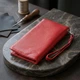 Кошелек-клатч для женщин с двумя молниями из натуральной кожи ST Leather красный с монетницей малый (bg225fash26) - изображение 4