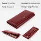 Женский горизонтальный тонкий кошелек из натуральной кожи ST Leather бордового цвета (bg193fash26) - изображение 3
