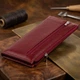 Женский горизонтальный тонкий кошелек из натуральной кожи ST Leather бордового цвета (bg193fash26) - изображение 4