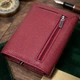 Кожаный женский кошелек с монетницей ST Leather бордового цвета средний горизонтальный формат магнитная застежка (bg194fash80) - изображение 3