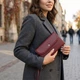 Большой женский клатч из натуральной кожи ST Leather бордового цвета с молнией (bg193fash18) - изображение 2