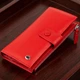 Женский вертикальный кошелек из натуральной кожи на хлястике с кнопкой ST Leather Красный (bg192fash81) - изображение 1