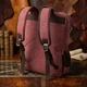Рюкзак мужской тканевый 20 л Vintage leather-20615 Розовый - изображение 10