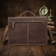Сумка-портфель чоловіча шкіряна Vintage 14774 Рудий - изображение 12