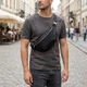 Поясная бананка унисекс винтажная из натуральной кожи Grande Pelle Черная для документов и путешествий (bg111fash44) - изображение 2