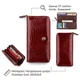 Кошелек женский ST Leather из натуральной кожи большой горизонтальный бордовый на молнии (bg184fash34) - изображение 2