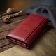 Элегантный кошелек у два сложения из натуральной кожи ST Leather bg230fash65 Бордовый - изображение 4