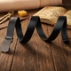 Ремінь чоловічий з натуральної шкіри Vintage leather-20272 115 см Чорний - зображення 9
