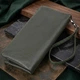 Удобный кошелек для женщин с кистевым ремнем из натуральной кожи ST Leather bg231fash04 Зеленый - изображение 4