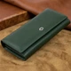 Жіночий гаманець на магнітах із клапаном ST Leather з натуральної шкіри зеленого кольору для карт тип горизонтальний (bg192fash40) - зображення 1