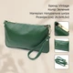 Сумка кросс боди через плечо женская из натуральная кожи Vintage leather-22647 Зеленая - изображение 16