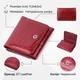 Жіночий фактурний гаманець із натуральної шкіри з монетницею ST Leather Червоний (bg227fash31) - зображення 2