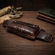 Мужская поясная сумка Vintage из натуральной кожи коричневого цвета малый размер (bg148fash15) - изображение 4
