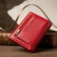 Яркий женский кошелек с монетницей из натуральной кожи ST Leather 19482 Красный - изображение 3