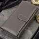 Женское вертикальное портмоне из натуральной кожи флотар CANPELLINI Серое с монетницей и карманами для карт (bg218fash51) - изображение 3