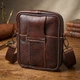Сумка планшет через плечо мужская из натуральная кожи Vintage leather-21484 Коричневая - изображение 11