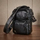 Сумка кросс боди через плечо мужская из натуральная кожи Vintage leather-14437 Черная - изображение 14