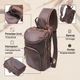 Вінтажна чоловіча сумка через плече з натуральної шкіри Vintage коричнева середня вертикальна (bg213fash03) - зображення 3