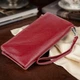 Кошелек-клатч из кожи с карманом для мобильного ST Leather 19311 Бордовый - изображение 4