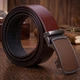 Ремень мужской из натуральной кожи Vintage 115 см Коричневый (leather-20339) - изображение 11