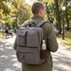 Рюкзак текстильний дорожній унісекс Vintage 20618 Сірий - изображение 5