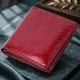 Компактный молодежный кошелек для женщин из натуральной лакированной кожи ST Leather Красный с магнитной застежкой и монетницей (bg226fash87) - изображение 3