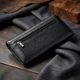 Жіночий гаманець-візитниця ST Leather із натуральної шкіри чорного кольору для прав (bg189fash51) - зображення 4