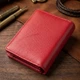 Яркий вертикальный женский кошелек из натуральной кожи с монетницей ST Leather Красный (bg227fash14) - изображение 4