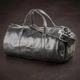 Дорожная сумка Grande Pelle из натуральной кожи черного цвета большая (bg110fash48) - изображение 1